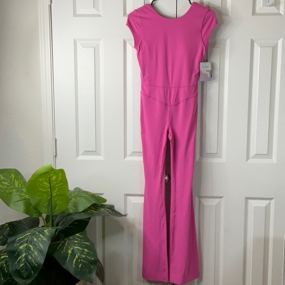 JoyLab Women’s Pink Jumpsuit Stretch Flare Size XS - Picture 2 of 9
